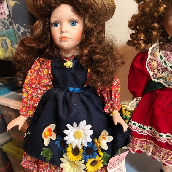 LOT of 3 Collectible Memories Porcelain Dolls NORMA JEAN, LAUREN, GINGER #F67 - Picture 4 of 9